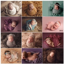 宝宝摄影服装泡泡纱裹布包裹巾新生儿拍照道具满月婴儿月子照百天
