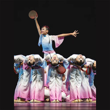 六一儿童节小荷风采月愿儿童舞蹈演出服手鼓道具古典舞秧歌表演服