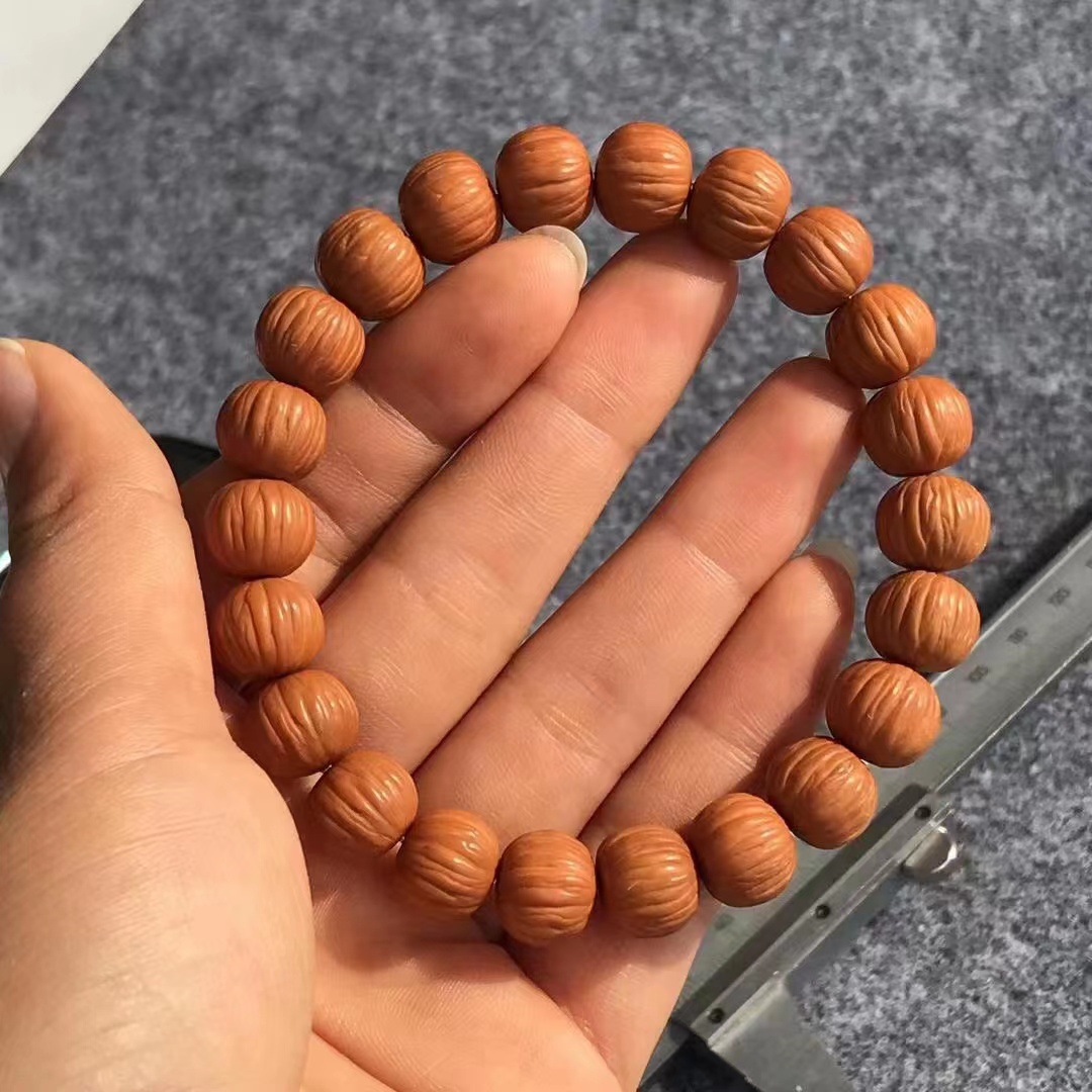 土豪猴头凤羽猴头核桃单圈文玩猴头108长串猴头手串 大量批发