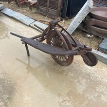民俗老物件老木车独轮小推车手推车老农具农家院装饰影视道具摆件