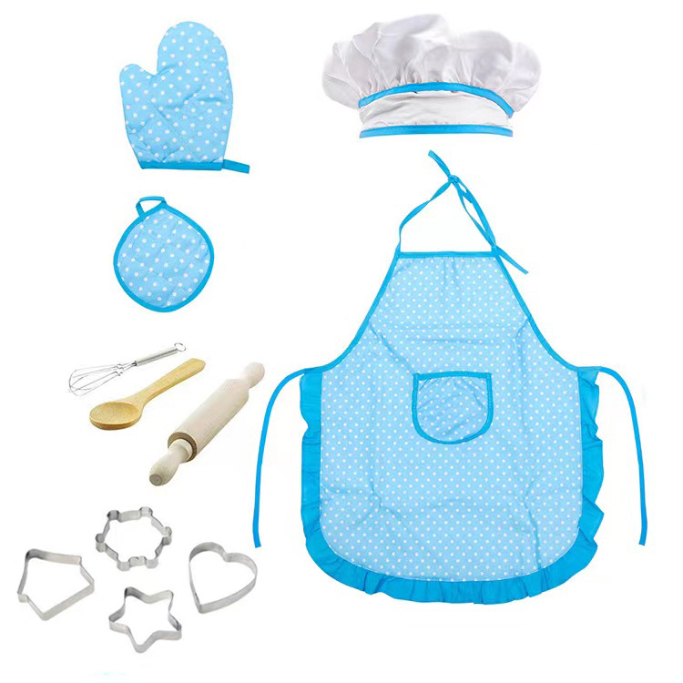 Amazon Baby Bib Cake Baking Cooking Tools Kitchen Toys Play House Play Cooking Suit 11 Pieces