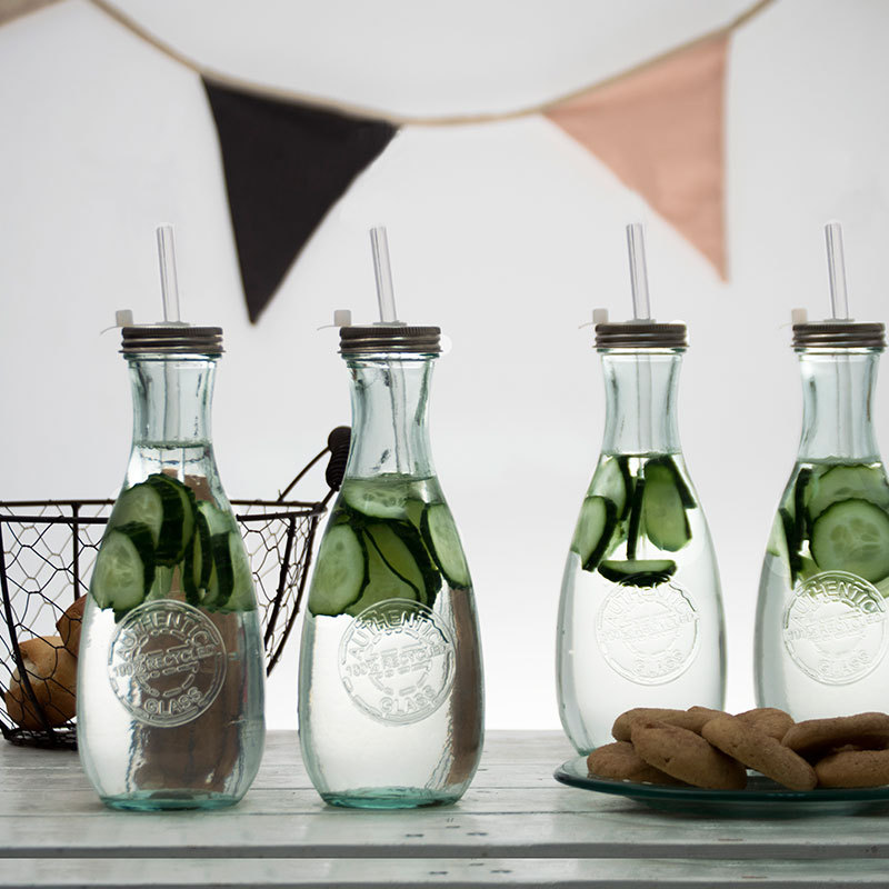 利快 西班牙vsm艺术玻璃瓶喝水杯吸管杯梅森杯梅森瓶水杯环保