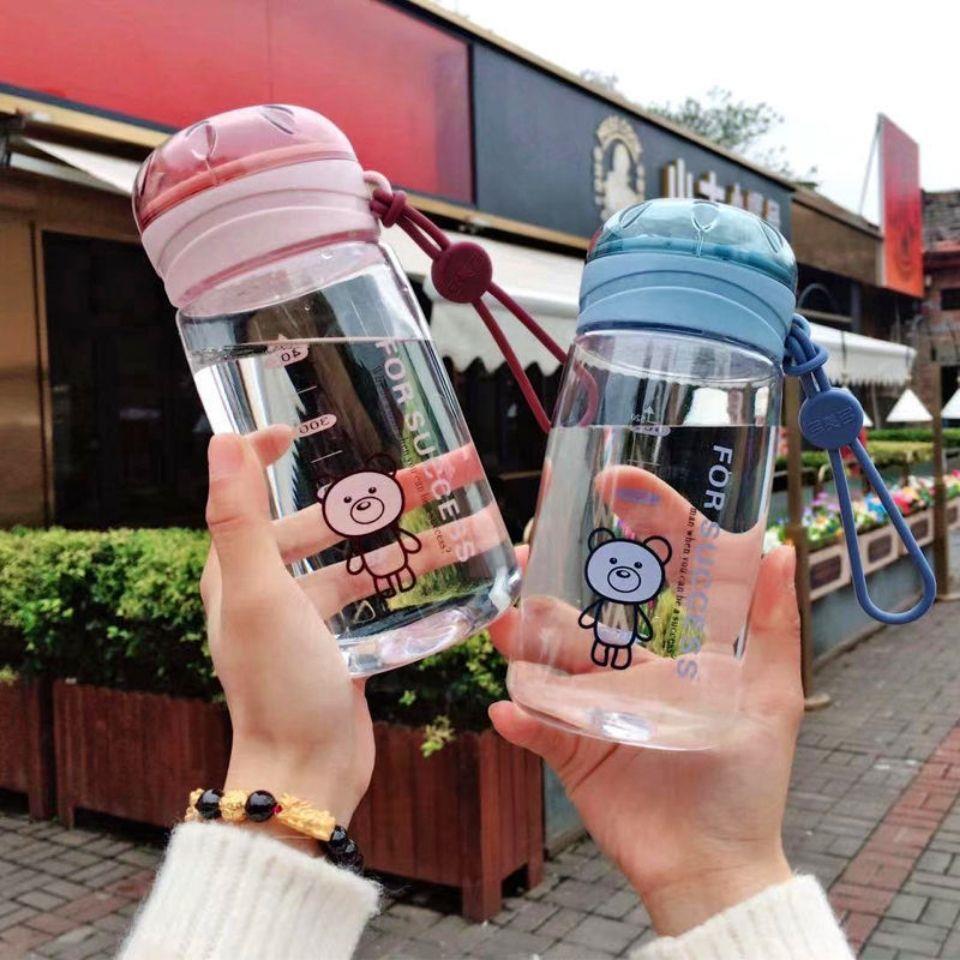 Water Cup Plastic Cup Large Capacity Female Student Korean Style Cute Water Glass Good-looking Tumbler with Scale Anti-Fall Cup