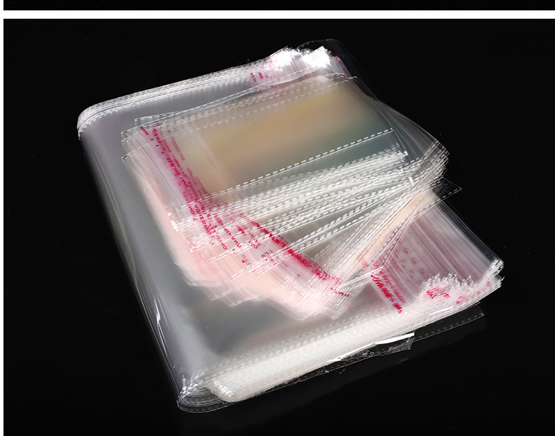 opp不干胶自粘袋透明塑料袋 5丝8丝宽30cm服装包装袋定做批发印刷