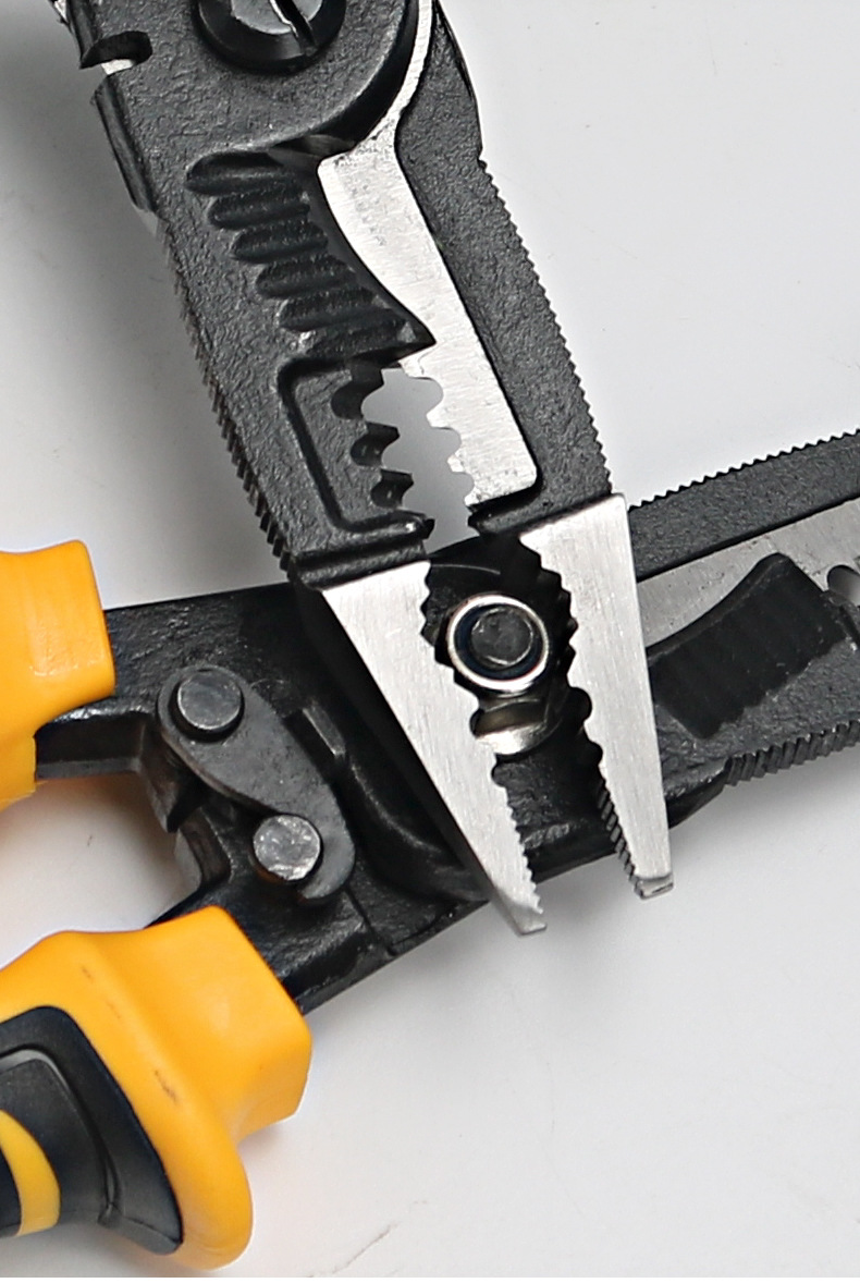 七合一剥线钳专业级废铜线剥电线皮电工工具多功能驳线钳