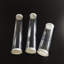 带盖子透明塑料管硬管PVC管外28mm内26mm磁钢五金模具配件包装筒