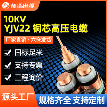 10kv国标YJV22/62高压电缆8.7/15KV单芯3芯铝芯电力电缆厂家直销