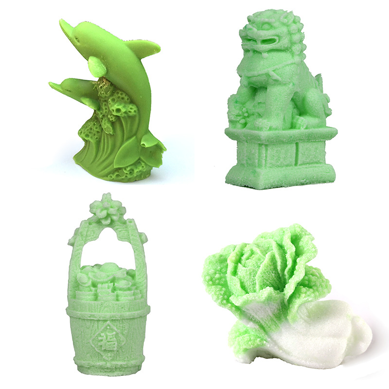 盐雕模具海豚狮子玉白菜盐模酒店餐厅厨房盘饰厨师工具意境菜