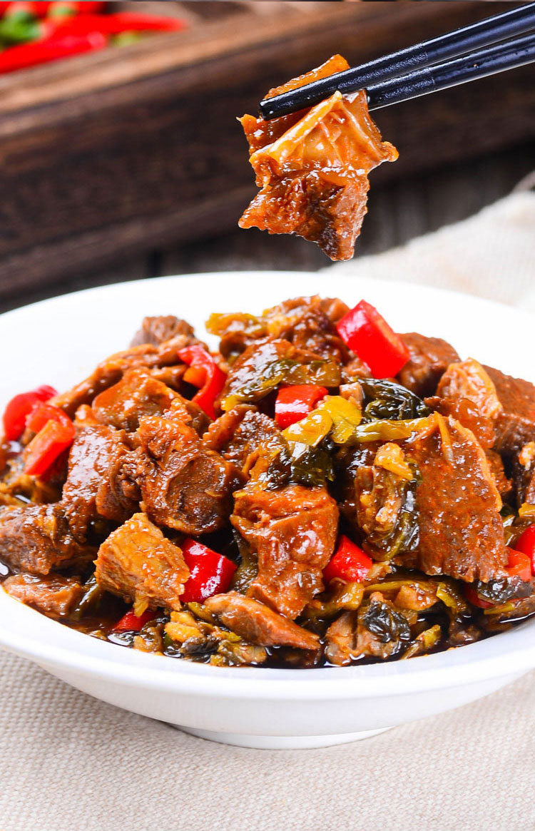 酸菜牛腩250g/包 速冻料理包 饭店半成品菜肴料理包商用加热即食