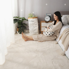 新款仿兔毛地毯简约现代满铺客厅卧室床边地毯短毛绒柔软加厚地垫