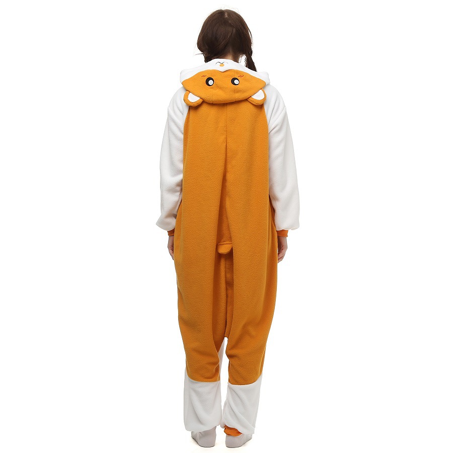 kigurumi卡通连体睡衣冬动物仓鼠哈姆太郎hamtaro家居服一件代发