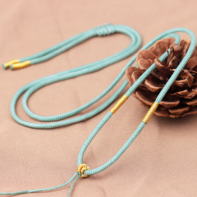 素雅结实项链绳diy吊坠伸缩挂脖绳男女款玉佩玛瑙饰品挂饰绳批发