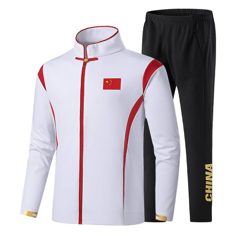 中国队运动服套装男女体育学生运动会运动员武术教练训练团体队服