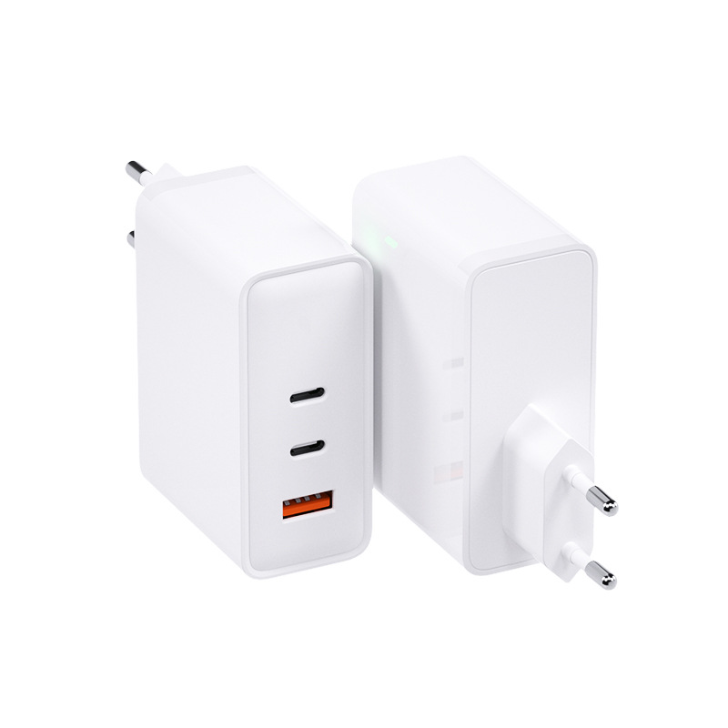 Gan100w Gallium Nitride Charger PD Fast Charge Charging Plug Multi-Port USB Charger 2c1a 100W Charging Plug