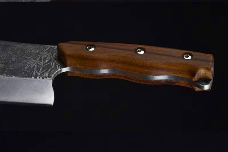 正品龙泉侠客堂白虎斩切刀一体手柄不崩口不卷刃家用砍骨刀雕刻