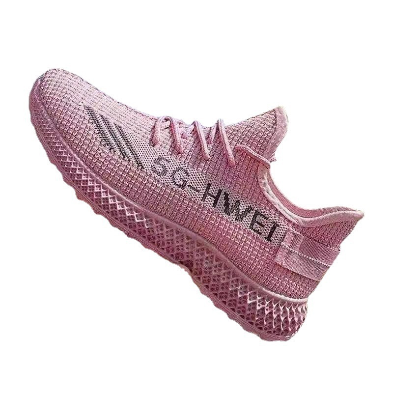 Women's Shoes 2021 New Single Layer Shoes Sports Style Casual Shoes Flying Woven Women's Casual Shoes Korean Style Women's Shoes Wholesale