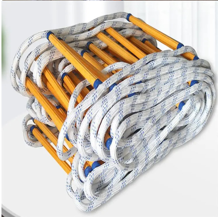 消防软梯 消防训练救生逃生软爬梯 高楼逃生自救登高-阿里巴巴