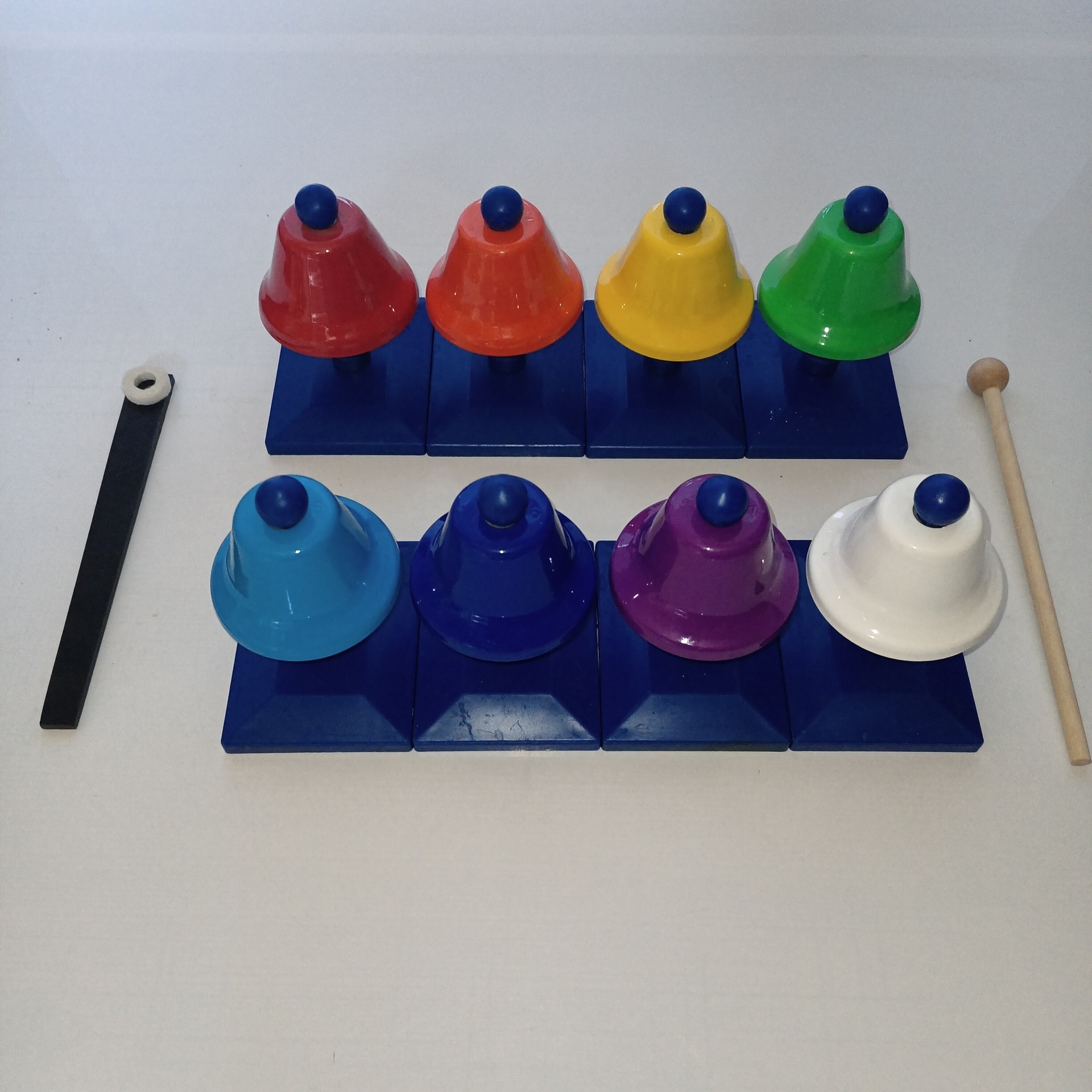 奥尔夫乐器 打击乐器 幼教教具 演奏乐器 敲钟 底托碰钟 八音碰钟