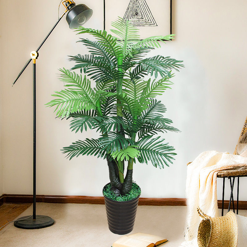 绿植室内仿真盆栽树植物室内装饰葵树仿真树大型仿真花落地花盆景