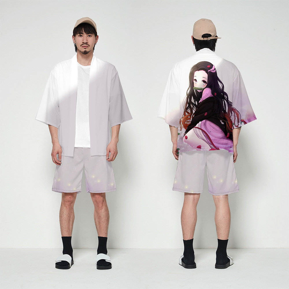 2020专供热销潮流日漫鬼灭之刃动漫周边炭治郎3d印花披风羽织22