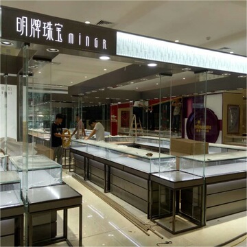 2022款 珠宝展柜 珠宝柜台 弧形柜 珠宝展示柜-阿里巴巴