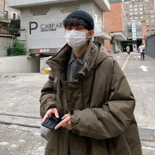 棉衣男冬季韩版宽松ins潮牌棉袄港风加厚潮流中长款羽绒棉服外套