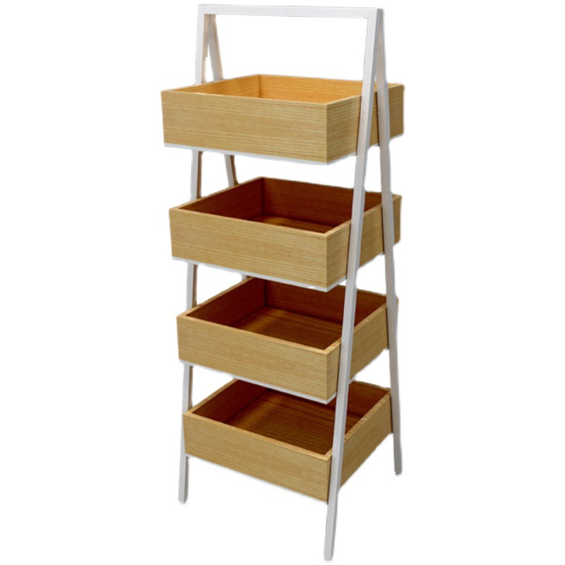 货架a字四层展示架彩妆店指甲油陈列架面膜架子-阿里巴巴