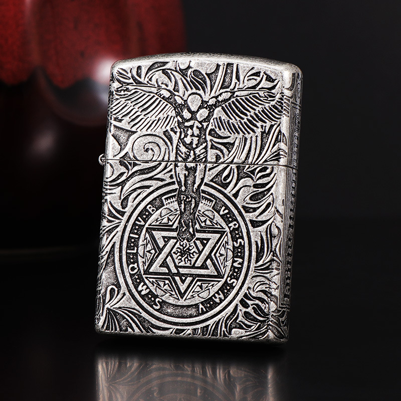 zorro/佐罗煤油打火机 古银守护天使送男士创意生日礼物批发-阿里巴巴