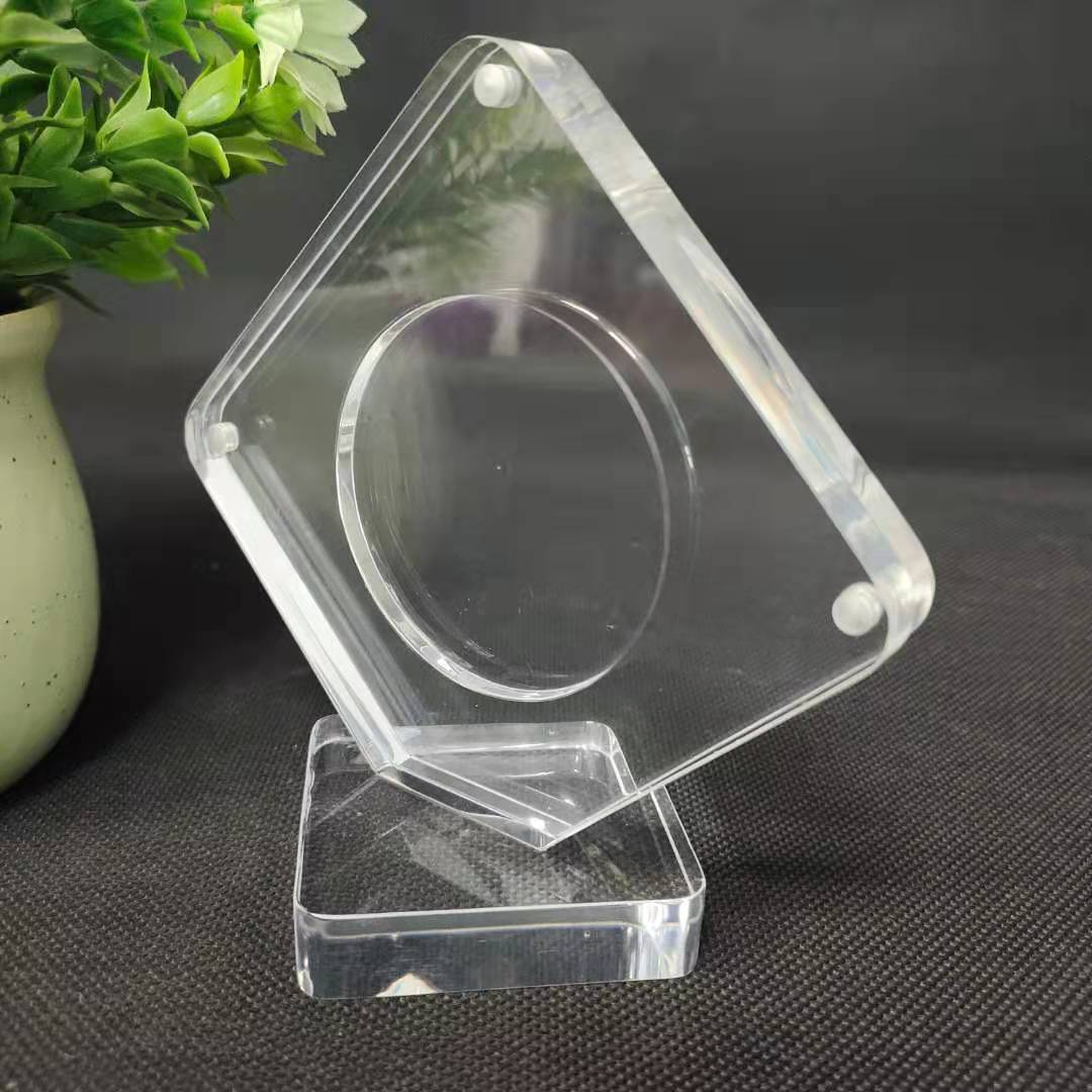 定制亚克力强磁水晶立牌桌面斜面磁性标牌华为价目牌苹果价格台卡