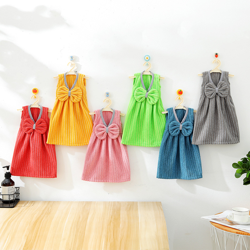 Wholesale Hanging Girl Cute Princess Hand Towel Kitchen Hand Towel Absorbent Microfiber Skirt Hand Towel