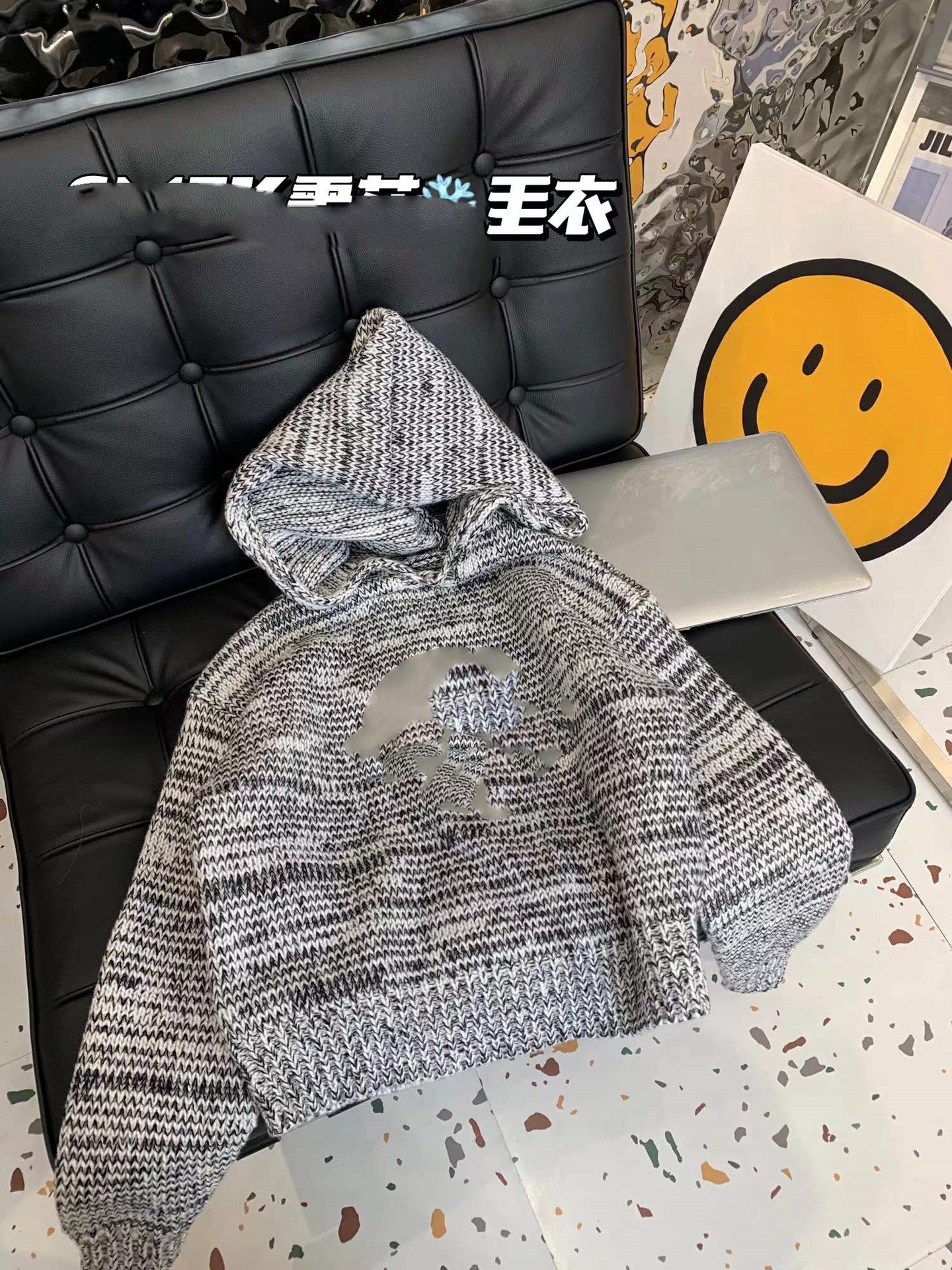 110225秋季新款女士雪花复古连帽毛衣外套-阿里巴巴