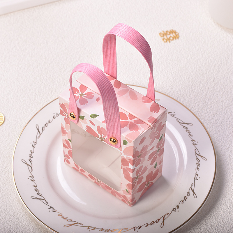 2022 New Internet Celebrity High-Grade Exquisite Candy Box Wedding Gift Box Wedding Portable Western-Style Bag