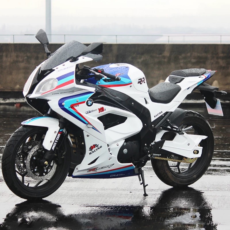 国四全新宝雕rr摩托车大跑车地平线街车双缸水冷400c重机车公路赛