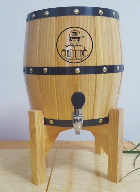 3l木制304不锈钢内胆啤酒桶扎啤桶木制酒泡酒吧啤酒桶鲜啤酒木桶