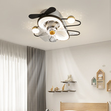 轻奢客厅吸顶风扇灯智能摇头2023年新款卧室餐厅电扇组合套餐灯具