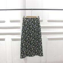 韩国订单夏装新款高腰碎花伞裙中长款半身裙女+内衬