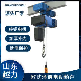 山东越力环链电动葫芦规格多样纯铜电机M5工作等级欧式电动葫芦