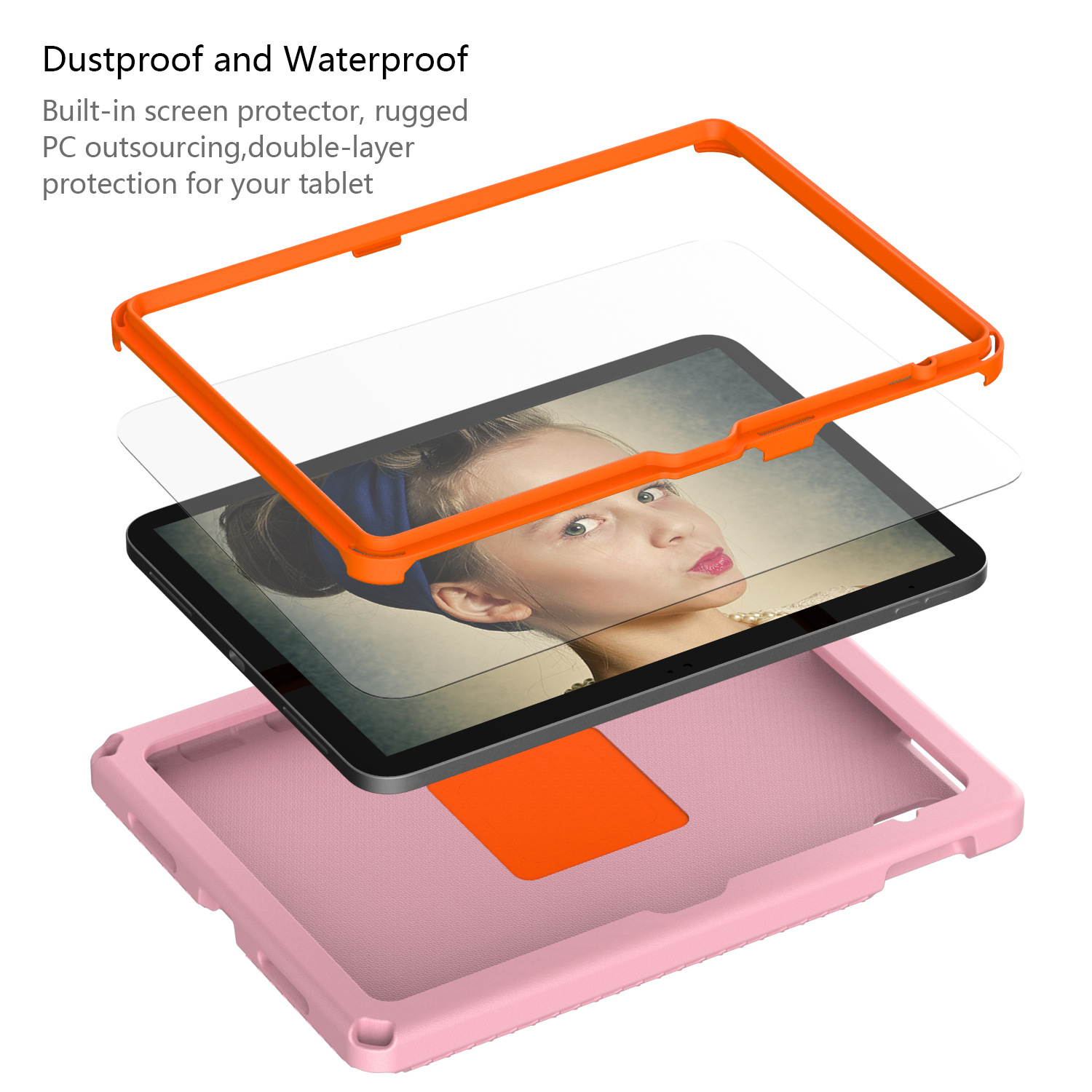 Cross-Border Hot Selling Global Eagle Eva Tablet Protective Case Children's Rotating Portable Bracket Anti-Fall Shell Factory Direct Sales