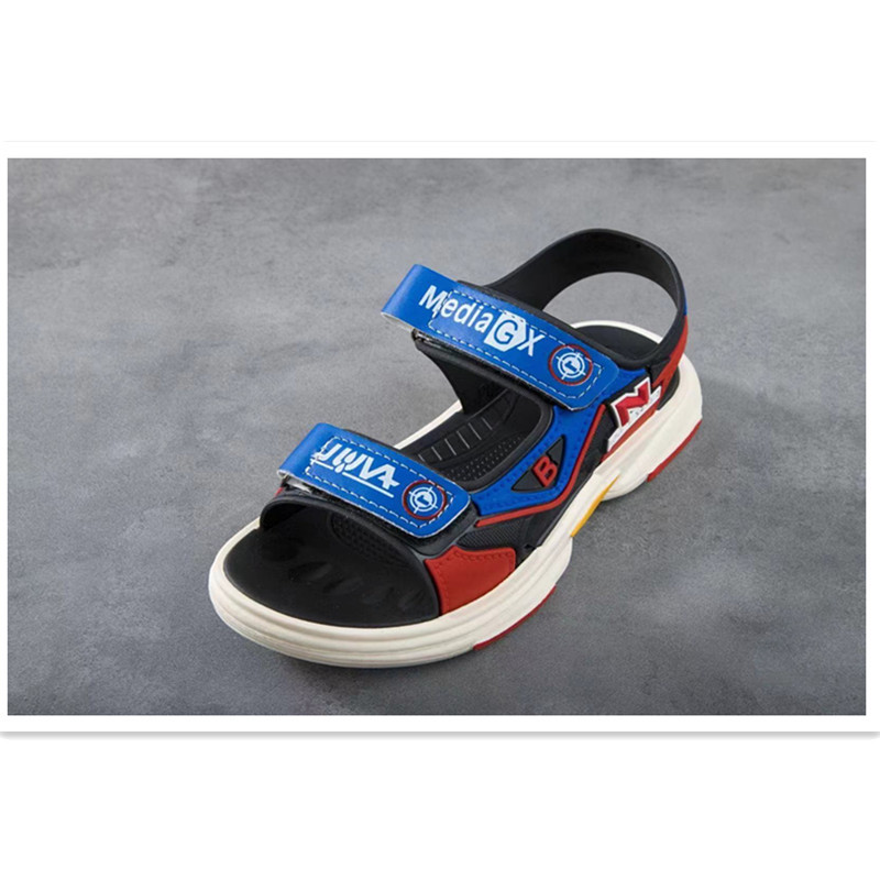 Spring 2022 E-Commerce Hot-Selling Product Korean Style Boys Sandals Soft Non-Slip Fashion Student Children's Sandals Factory Wholesale