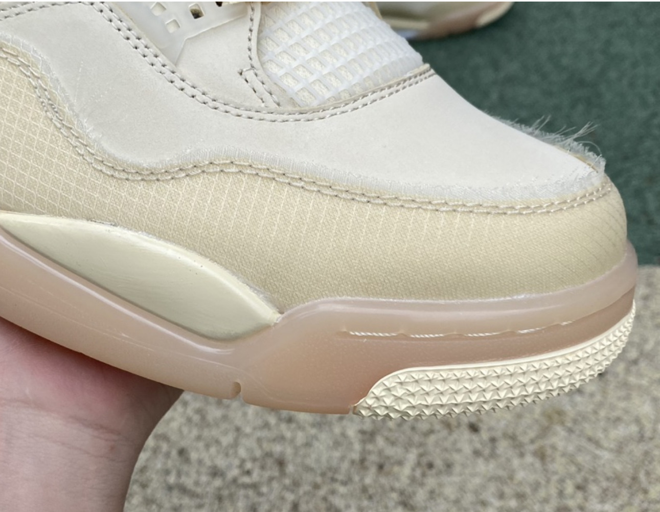 莆田纯原高-版本 aj4 ow白帆cv9388-100男子户外球鞋运动跑鞋女子