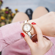 辰诺SENO品牌手表陶瓷表带防水女士腕表抖音一件代发时尚石英表
