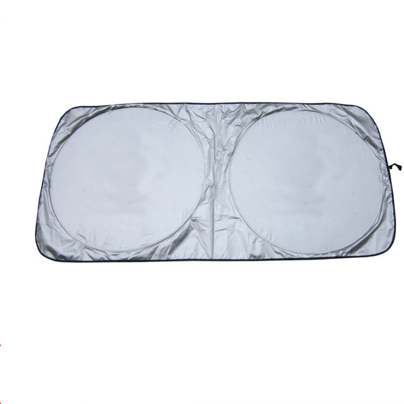 Double Ring Sunshade Silver Tape Sun Block Sunshade Big Eyes Sun Block Front Gear Car Sunshade Tinted Shade