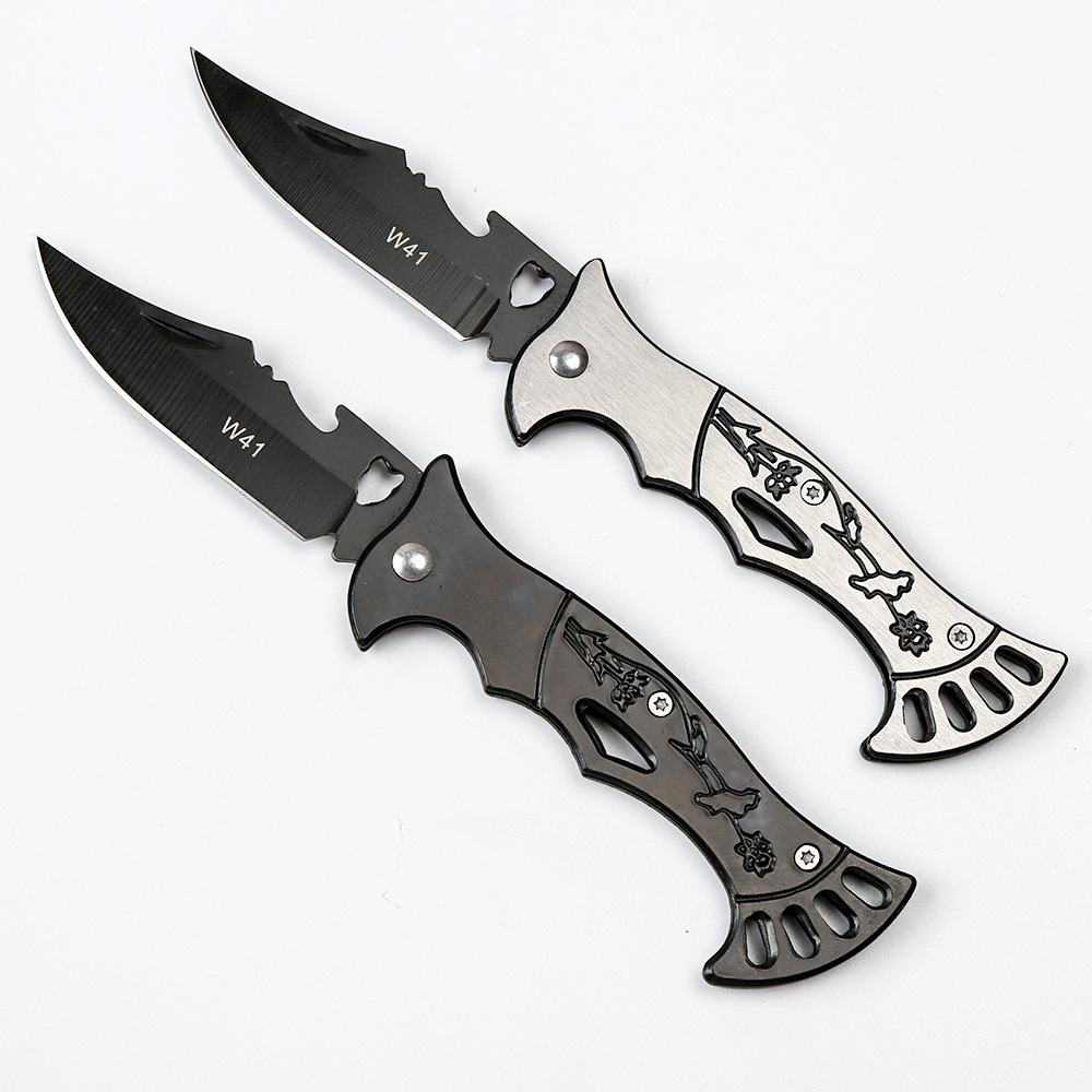 户外刀折叠刀随身刀防身刀锋利军刀野营刀便携小刀不锈钢水果刀具采购