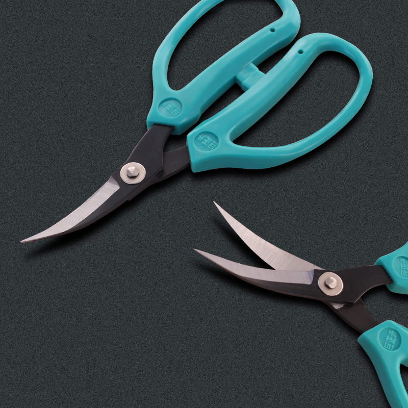 碳钢弯头剪刀碳钢翘头修边弯剪刀修鞋材大底边工业弯头皮革剪刀