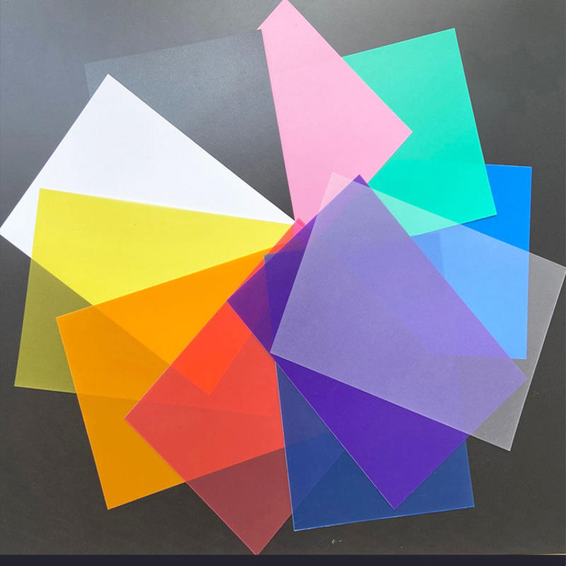 彩色双磨砂pp胶片板丝印哑白哑黑塑料uv打印透明pvc片材加工定制