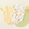 Newborn baby clothes pure cotton baby one-piece garment Summer wear vest Bodysuit triangle Romper Climbing clothes summer