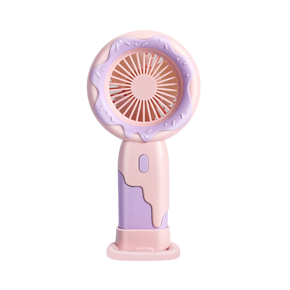 2024 Summer Small Handheld Fan Mini Small Usb Fan Cartoon Portable Wind Small Fan for Student