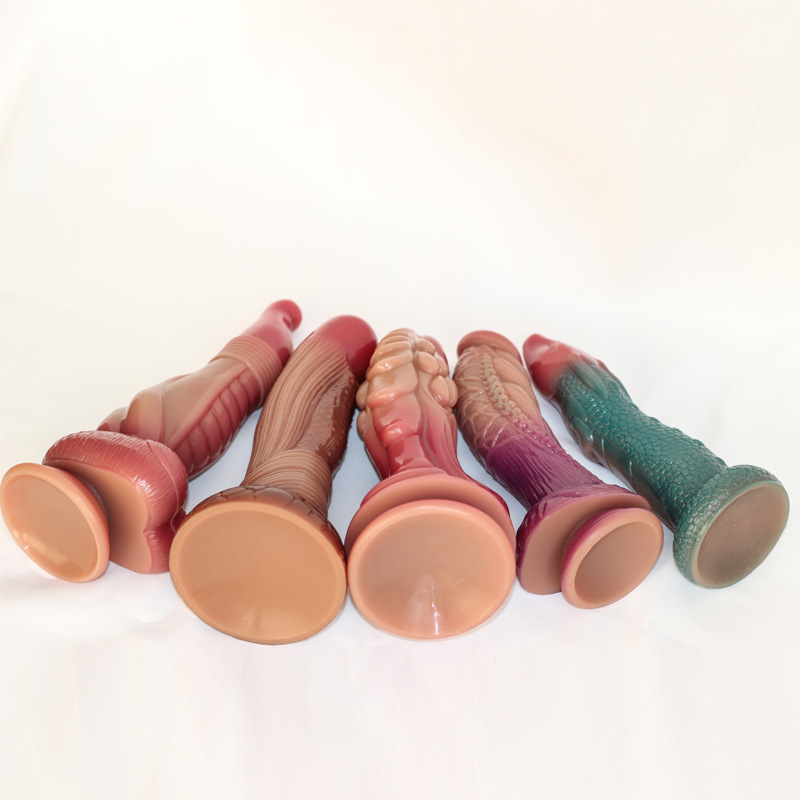 新款仿真硅胶异形阳具 女用粗大超软假阴茎 女性情趣性用品玩具