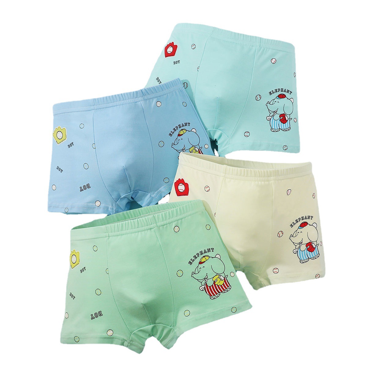 男童内裤全棉儿童平角纯棉宝宝中童小男孩四角短裤婴儿学生裤