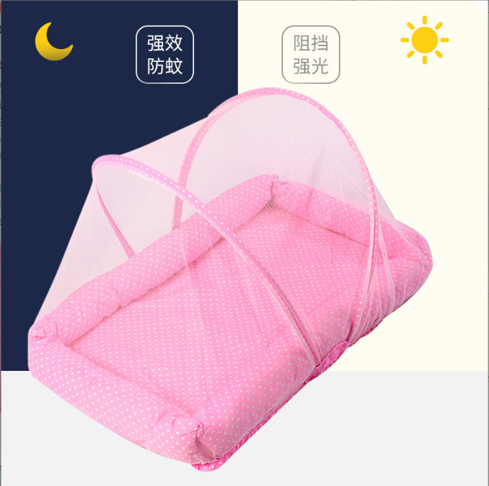 Factory Direct Sales Babies' Mosquito Net, Babies' Bed Foreign Trade Cotton Baby Bed in Bed Newborn Uterine Bed Bionic Bed